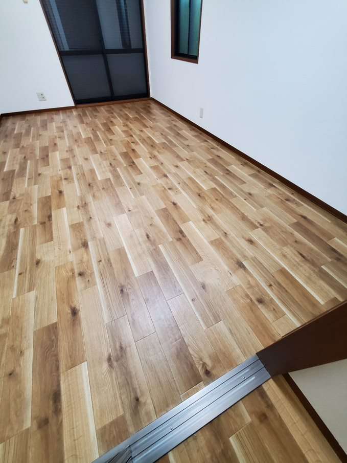 クッションフロア張替え　床張替　習志野市