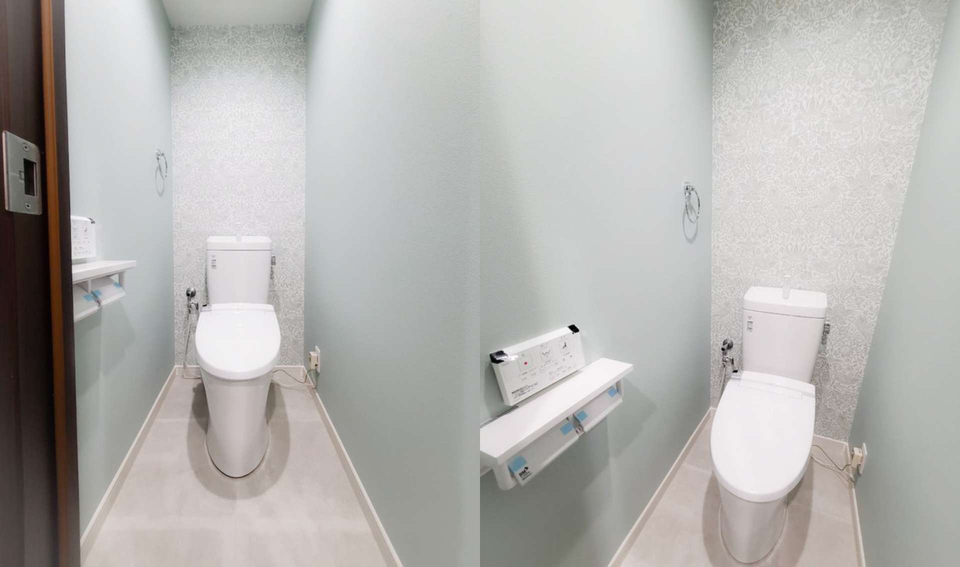 ライムグリーン トイレリフォーム　習志野市