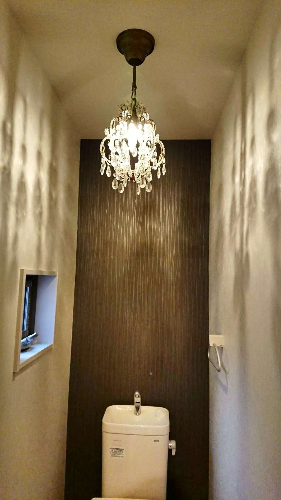 トイレリフォーム　シャンデリアトイレ　船橋市